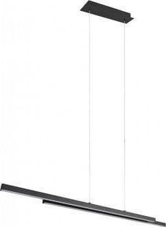 Trio L&aacute;mpara Suspensi&oacute;n Reality Odio Negro Mate 150 Cm