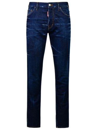 【関税&送料込】Dsquared Dark Blue Wool Jacket Zipped Denim Jacket