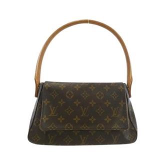 Louis Vuitton Pre-owned Handbags, female, Brown, Size: ONE SIZE Pre-owned Monogram Mini Looping Shoulder Bag