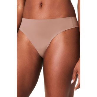 Spanx Fit-to-You Assorted 3-Pack Thongs in Cafe Au Lait/Leopard/Black at Nordstrom, Size One Size Regular