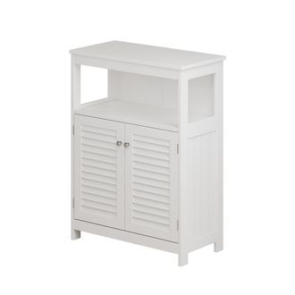 Vicco Armario Mediano Riad, Blanco, 60 X 80 Cm Con Puertas Y Compartimento Abierto
