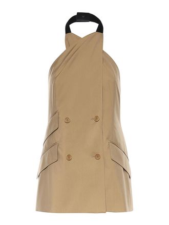 Max Mara Sleeveless Wool And Silk Poplin Jacket