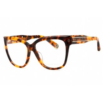 Philipp Plein Ladies Black Cat Eye Eyeglass Frames VPP051M