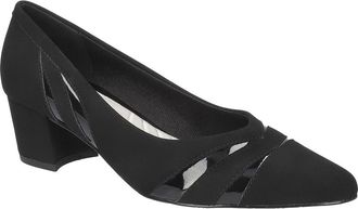 Easy Street Lizbeth Block Heel Pump in Black-Lamy at Nordstrom, Size 6.5