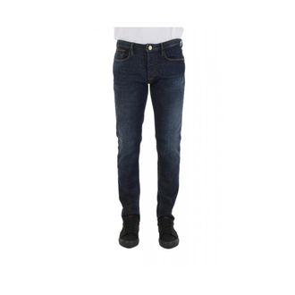 Emporio Armani Heren, Jeans, Blauw, Maat: W30 Katoen