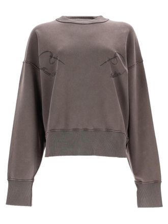Jean Paul Gaultier Cropped Soft Faded Finish Organic Sweatshirt