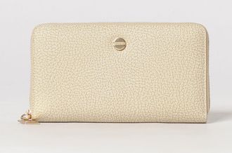 Borbonese Portafoglio Continental grande in pelle martellata con chiusura a zip