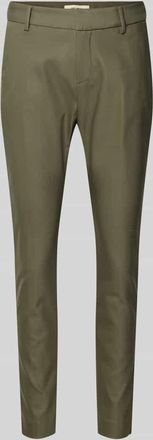 Mos Mosh Stoffhose mit Gesäßtaschen Modell Abbey in Oliv, Größe 34