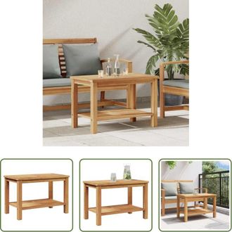 vidaXL vidaXL Tavolino in teak - Tavolino da salotto Marrone 70 x 40 x 45 cm
