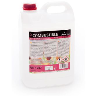 Purline Combustible Etanol De Origen Natural Aroma Neutro. Garrafa De 5 Litros