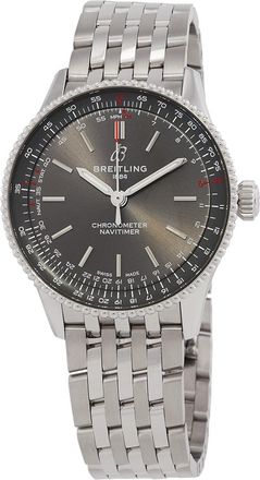 Breitling Pre-owned Breitling Navitimer Automatic Grey Dial Ladies Watch A17327381B1A1