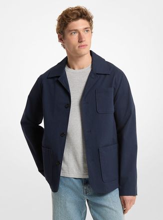 Michael Kors Cotton-and-Linen Blend Chore Coat