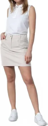 Daily Sports Lyric Skort In Raw Beige