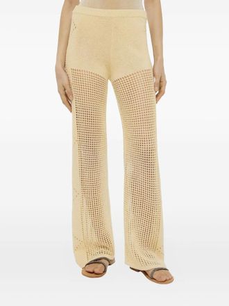 MC2 Saint Barth Alva crochet-detail trousers - Neutrals