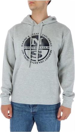 North Sails Crew Neck Sweatshirt - Heren - Hoodies - Grijs - 2XL - Katoen - Hoodies & sweatvesten