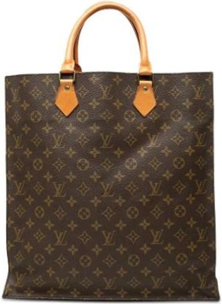 Louis Vuitton Tweedehands Canvas Louis Vuitton tassen - Dames - Vintage Shopper - Bruin - ONE Size - Vintage