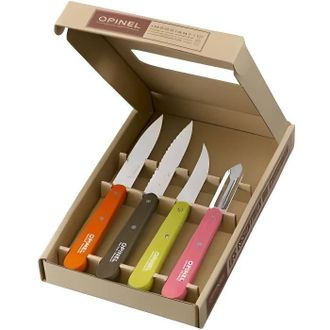 Opinel Opinel Les Essentiels Fifties Estuche 4 Cuchillos Mandarina