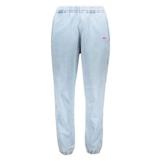Diesel Sweatpants, male, Blue, Size: XL Sports Pants with Patch