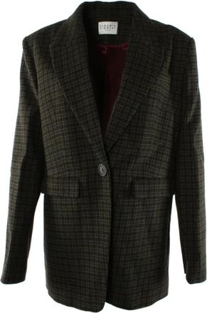 Claudie Pierlot Tailored Blazer - Dames - Blazers - Groen - 2XS - Wol - Jassen