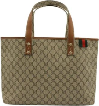 Gucci Pre-owned Vintage GG Supreme Tote Bag - Dames - Vintage Shopper - Beige - ONE Size - Vintage