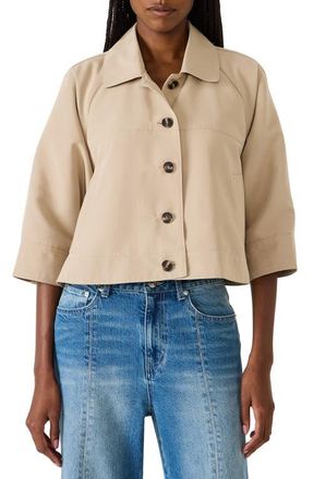Steve Madden Rhode Crop Jacket in Tan at Nordstrom, Size X-Large