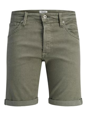 Jack & Jones Bermudas JACK & JONES JJIRICK JJFOX SHORTS AKM 340, Herren, Gr. XXL, N-Gr, mulled basil, Web, Obermaterial: 76% Baumwolle, 22% Polyester, 2% Elasthan,