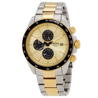 Fossil Quartz Gold Dial Autocross Multifunction Watch FS6126