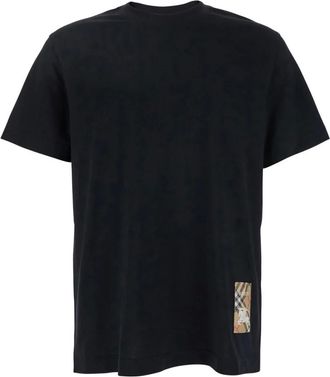 Burberry Hombre, Camisetas, Negro, Talla: M
