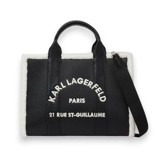 Karl Lagerfeld Rue St Guillaume Medium Handtas - Dames - Tassen - Zwart - Maat: ONE Size Zijde