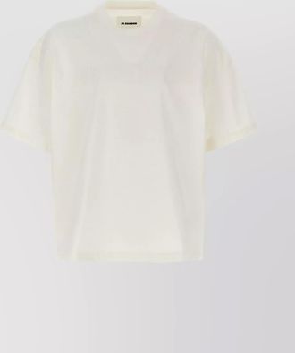 Jil Sander printed logo crew neck short sleeve t-shirt