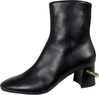 L'autre Chose Italiaanse leren laarzen- Modello: Ldk 067.60Wp 26151001 - Dames - Laarzen met Hak - Zwart - 35 EU - Leer - Schoenen
