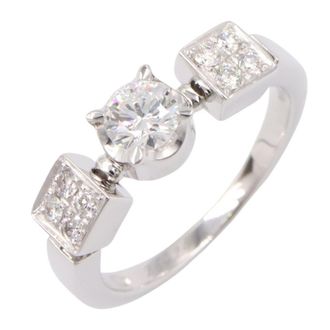 Bulgari Silver Clear White Gold (18K) Band Ring (Pre-Owned)