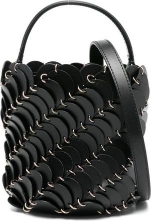 Paco Rabanne Paco Mini Bucket Bag - Dames - Schoudertassen - Zwart - ONE Size - Leer - Tassen