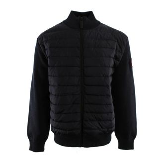 Canada Goose Down Jackets, male, Blue, Size: XL HyBridge Knit Jacket