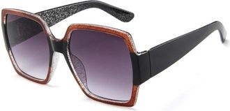 Generic Square Large Frame Men Sunglasses Vacation Women Driving Sports Sun Glasses(Red)