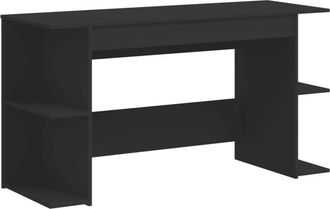 vidaXL Escritorio Madera De Ingenier&iacute;a Negro 140x50x75 Cm Vidaxl