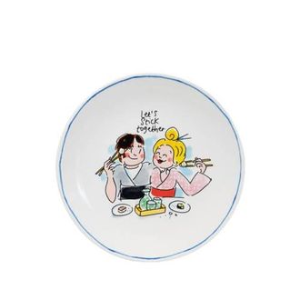 Blond Amsterdam serveerbordje Sushi (Ø18 cm) - Lets stick together