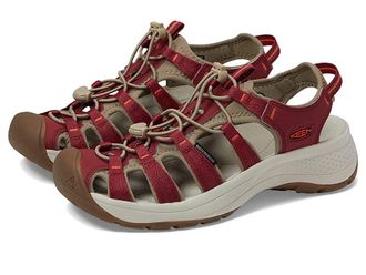 Keen Astoria West Sandal Womens Shoes Merlot/Scarlet Ibis : 6.5 B - Medium, Textile