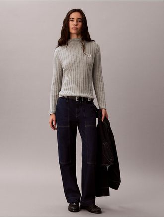 Calvin Klein Jeans Calvin Klein Womens Denim Workwear Pants - Blue - 24