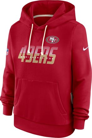 Nike San Francisco 49ers Sideline Standard Issue Nike Womens Dri-FIT NFL Pullover Hoodie in Red | 03C36DL9B-SX8