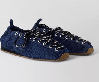 Ganni lace-up ballerina sneakers