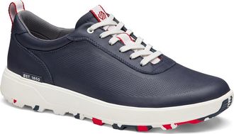 Johnston & Murphy Lucas Waterproof U-Throat Sneaker in Navy Waterproof Full Grain at Nordstrom, Size 10.5