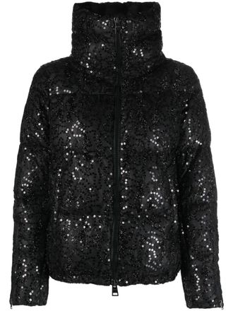 Herno Piumino con paillettes - Nero