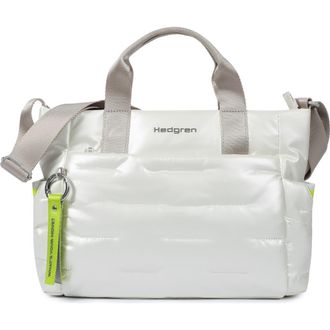 Hedgren Softy Water Repellent Satchel in Vaporous Grey at Nordstrom