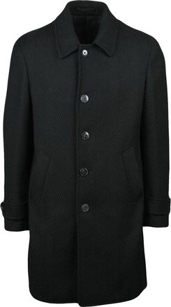 L.B.M. 1911 Black Wool-Blend Coat