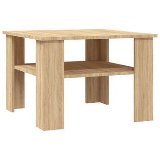 vidaXL Vidaxl - Mesa De Centro Madera Contrachapada Roble Sonoma 60x60x42 Cm