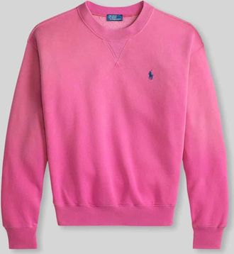 Polo Ralph Lauren Sweatshirt mit Label-Stitching in Pink, Gr&ouml;&szlig;e XXL