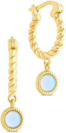 Sterling Forever Susannah Drop Huggie Hoop Earrings in Gold at Nordstrom Rack