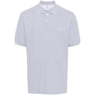 Brunello Cucinelli Logo-embroidered Polo Shirt