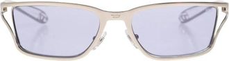Diesel Rechthoekige zonnebril - unisex - Zonnebrillen - Grijs - 58 MM - Nylon - Accessoires
